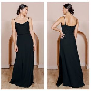 Revelry Skye Chiffon Dress In Black Size 6